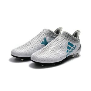 Kopačky Pánské Adidas X 17+ PureSpeed FG – bílá modrá